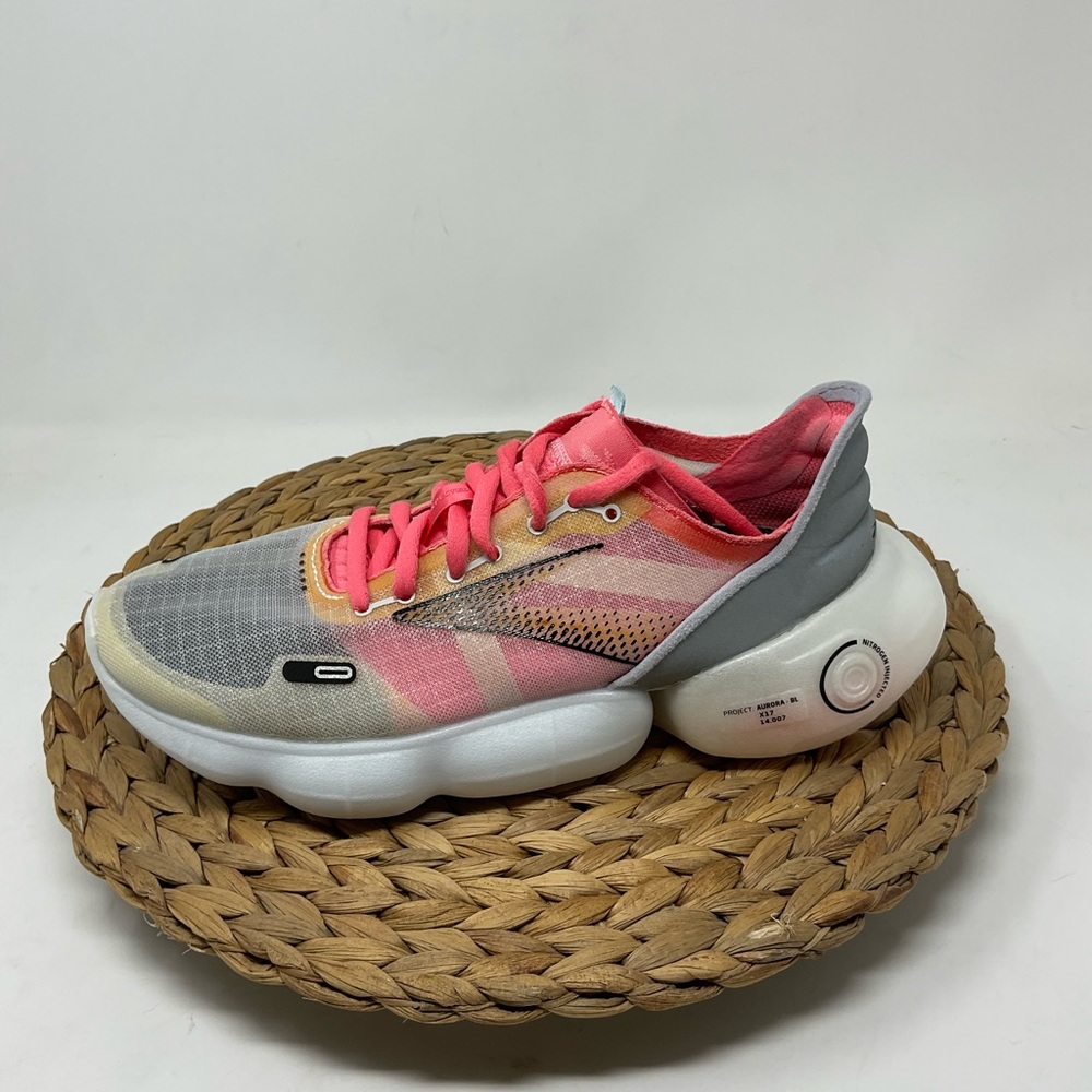 Brooks Vibrant Pink and Gray Running Shoes